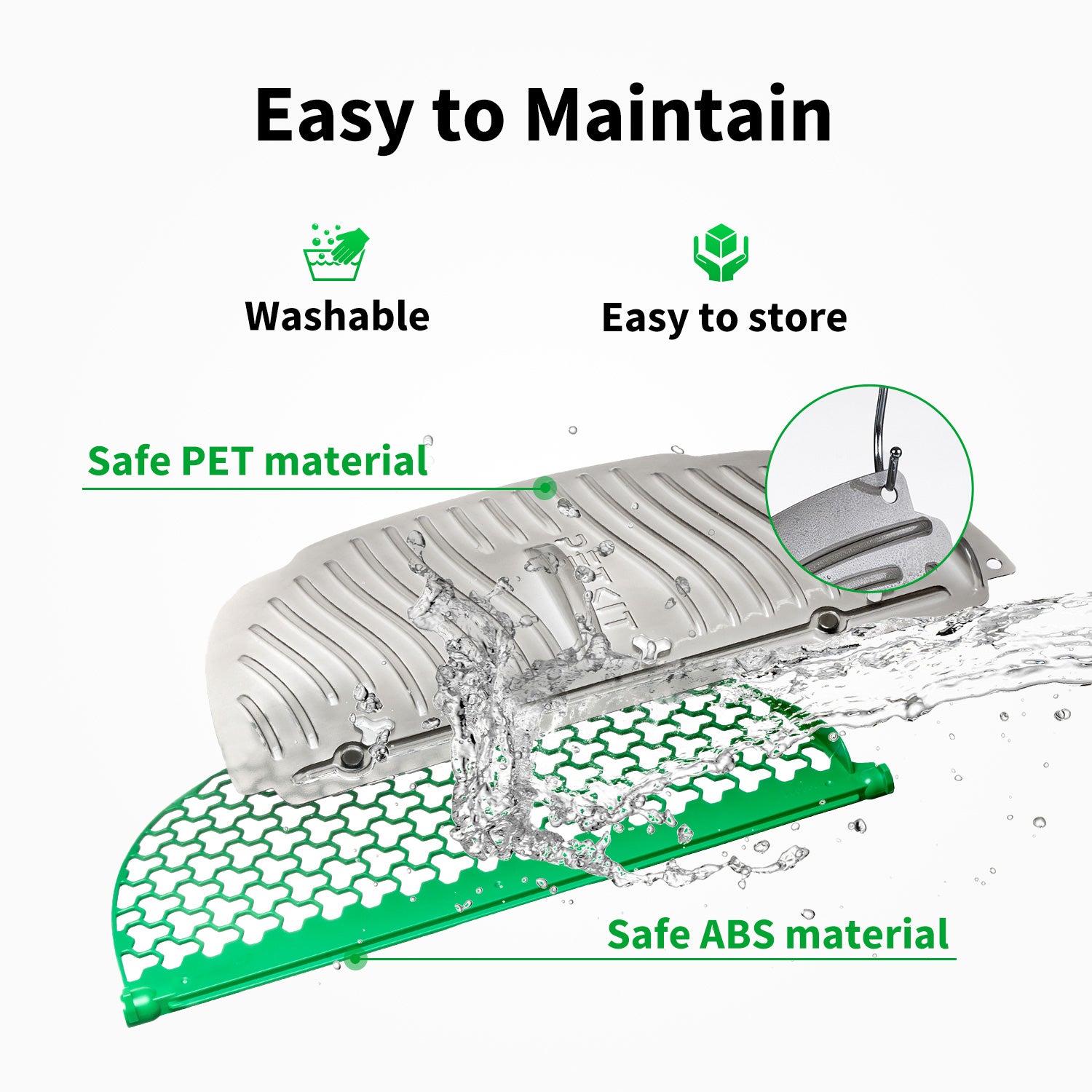 Washable Magnetic Cat Litter Remover Set for PUROBOT MAX PRO