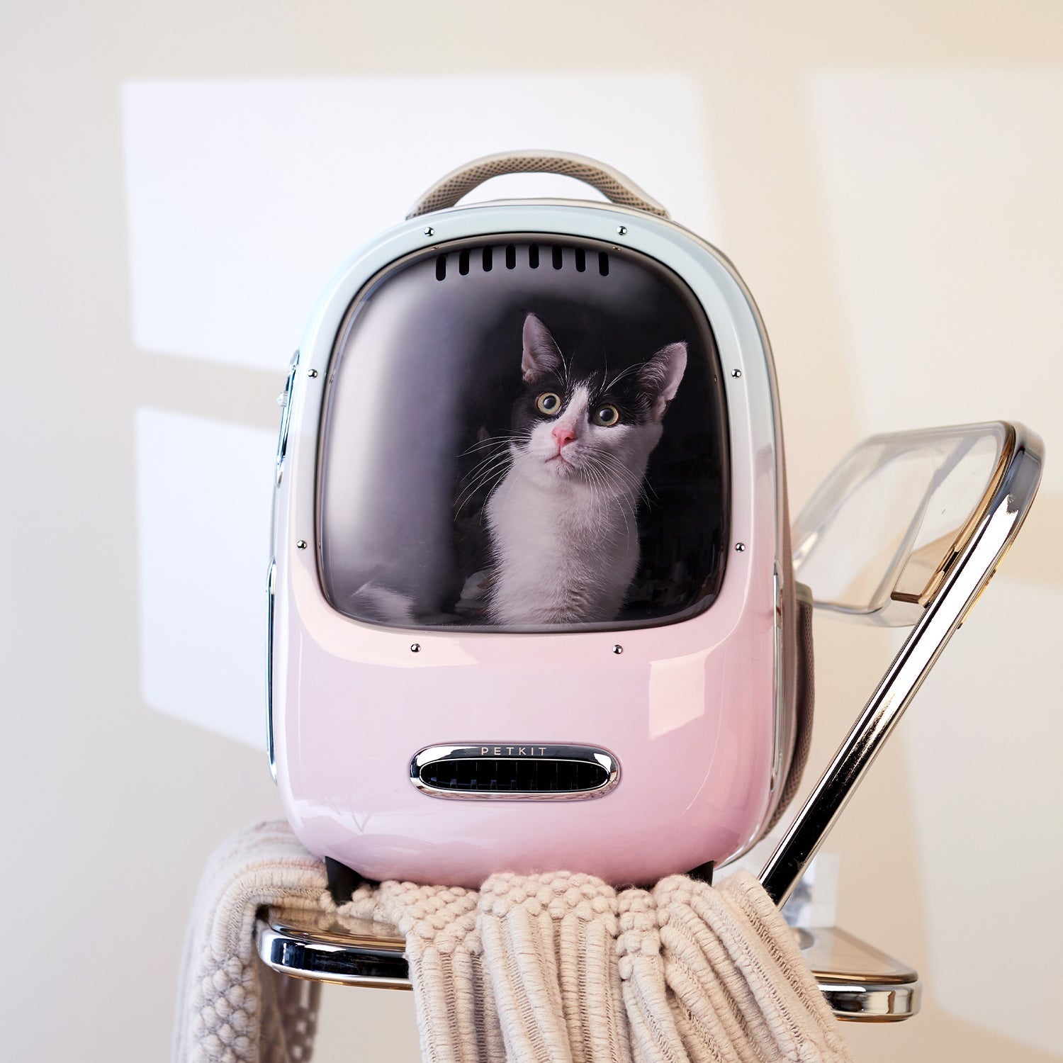 Gradient Pink Blue Breezy 2 Cat Carrier